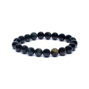 Bracelet oeil de tigre bleu